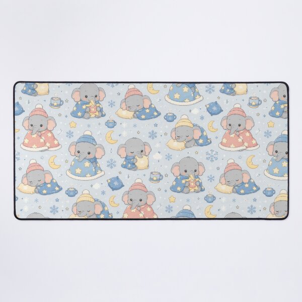 Item preview, Baby Elephant Winter Star Blanket Pattern designed and sold by Soft Berry Studio.