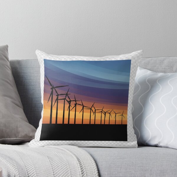 Item preview, Wind Turbine Field Silhouette designed and sold by Aliumcollection.