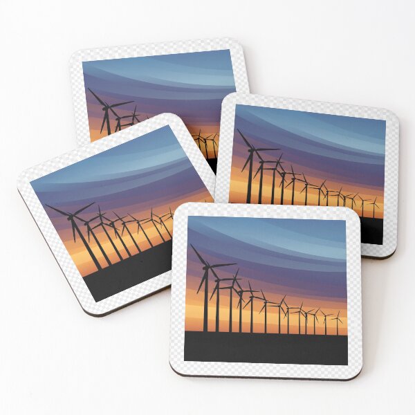 Item preview, Wind Turbine Field Silhouette designed and sold by Aliumcollection.