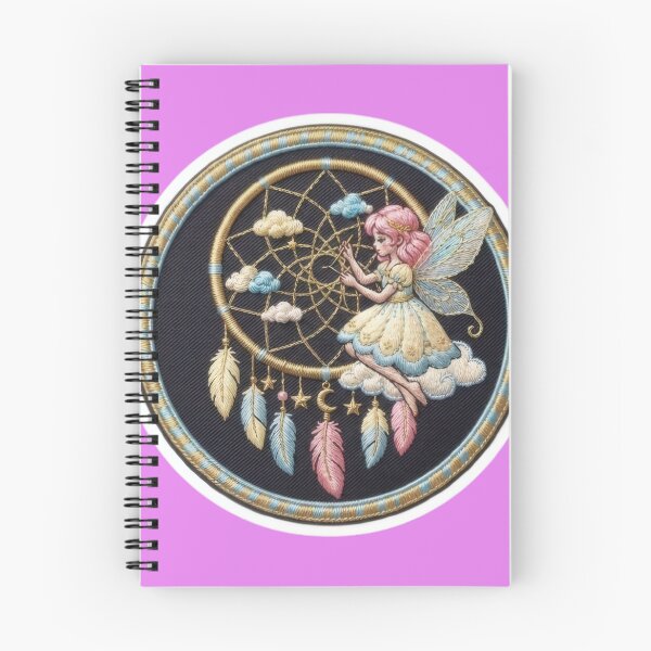 Item preview, Pastel Fairy Weaving a Dream Catcher Embroidered Patch Style  designed and sold by Azurart2.
