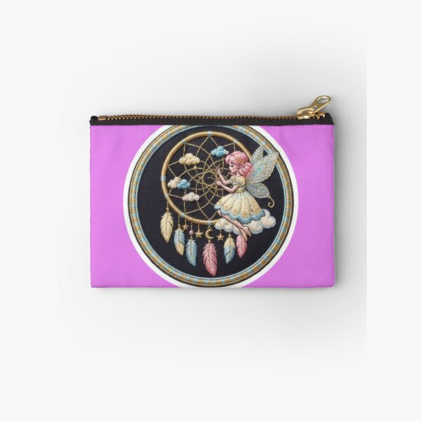 Item preview, Pastel Fairy Weaving a Dream Catcher Embroidered Patch Style  designed and sold by Azurart2.
