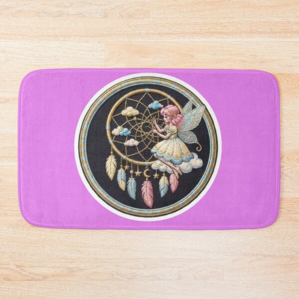 Item preview, Pastel Fairy Weaving a Dream Catcher Embroidered Patch Style  designed and sold by Azurart2.