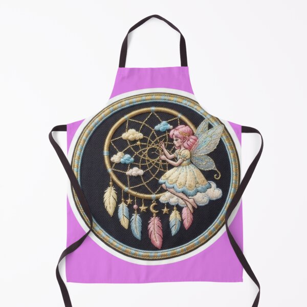 Item preview, Pastel Fairy Weaving a Dream Catcher Embroidered Patch Style  designed and sold by Azurart2.
