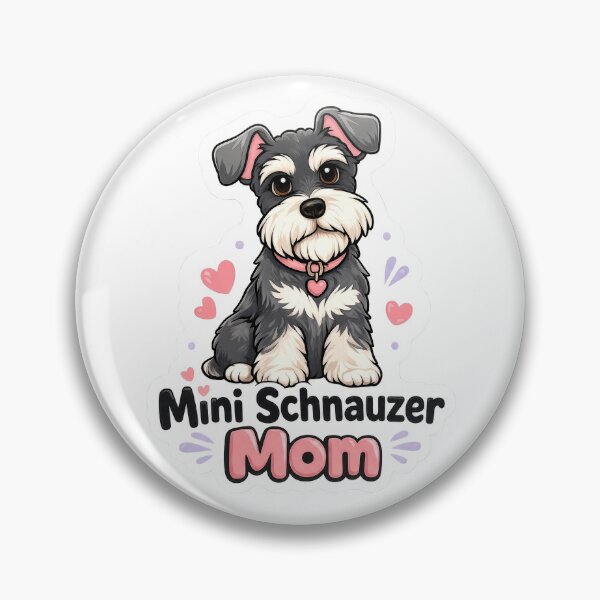 Item preview, Cute Mini Schnauzer Mom Dog designed and sold by Oddly Cozy Studio.