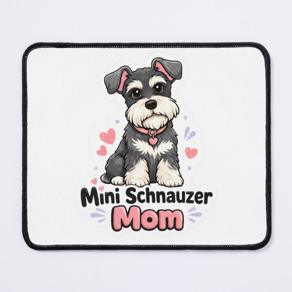 Item preview, Cute Mini Schnauzer Mom Dog designed and sold by Oddly Cozy Studio.