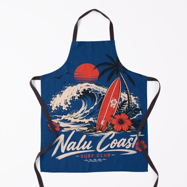 Item preview, Nalu Coast Red Surfboard | Tropical Wave & Hibiscus | Surf Club Design designed and sold by Nalu Coast.