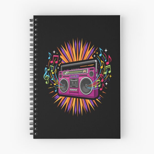 Item preview, Retro Boombox – Colorful 80s Music Explosion Design designed and sold by Midnight Veil Designs.