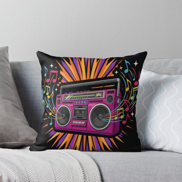 Item preview, Retro Boombox – Colorful 80s Music Explosion Design designed and sold by Midnight Veil Designs.