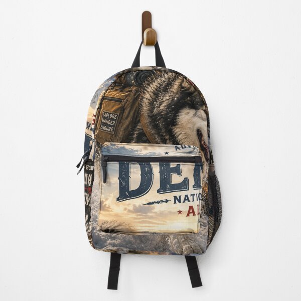 Item preview, Alaskan Malamute Denali National Park Alaska Adventure Dogs™ Vintage Wilderness Travel designed and sold by TeeVibeHaus.
