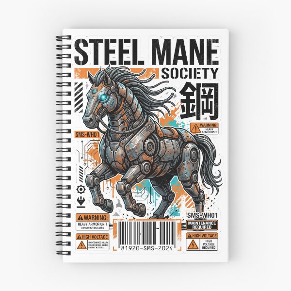 Item preview, Steel Mane Society Mecha Horse — Cyberpunk Armored Stallion v2 designed and sold by CornishPixiPony.