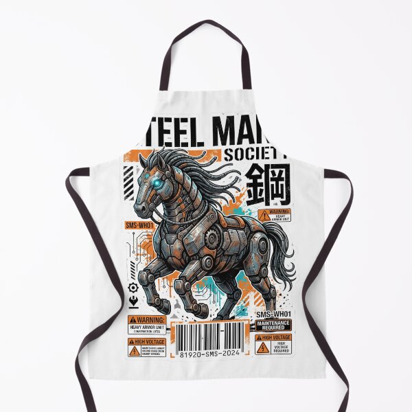 Item preview, Steel Mane Society Mecha Horse — Cyberpunk Armored Stallion v2 designed and sold by CornishPixiPony.