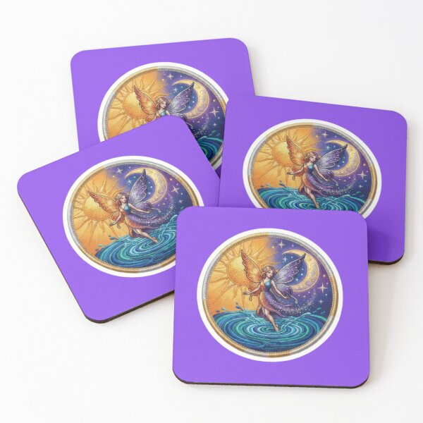 Item preview, Sun and Moon Balance Fairy Celestial Embroidered Patch Style  designed and sold by Azurart2.