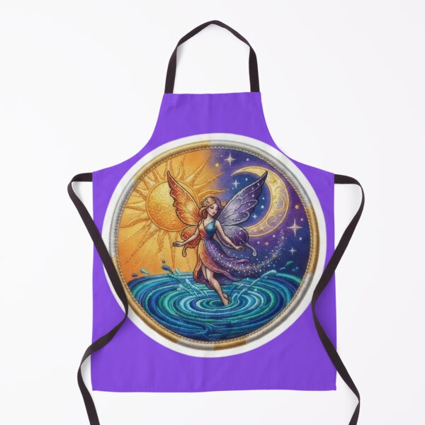 Item preview, Sun and Moon Balance Fairy Celestial Embroidered Patch Style designed and sold by Azurart2.