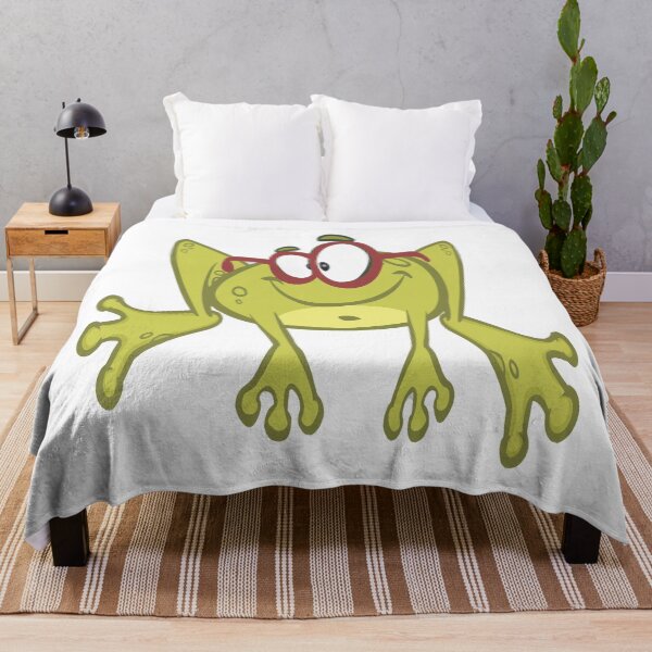 Item preview, Funny Green Frog with Red Glasses Cartoon designed and sold by Johnnies.