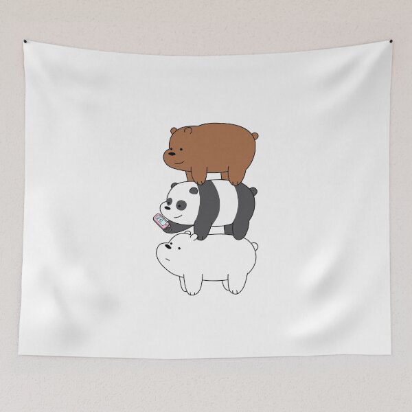 Item preview, We Bare Bears™ Grizzly, Panda, and Ice bear designed and sold by karamram.