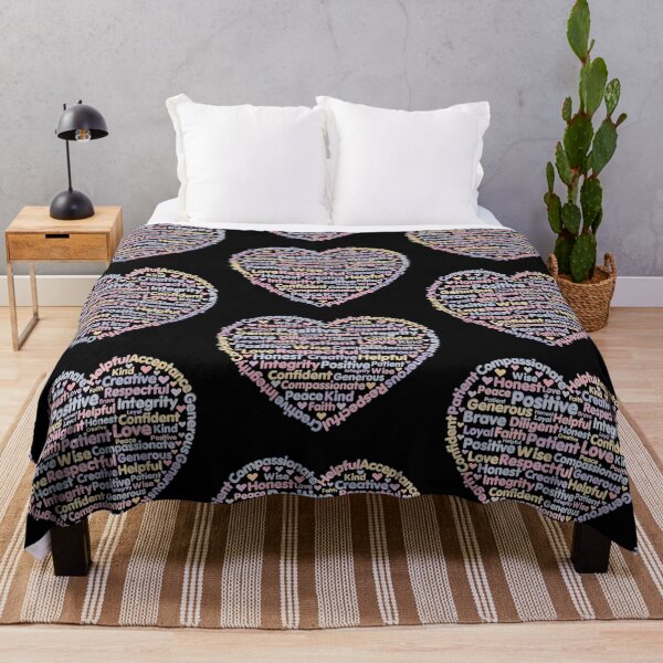 Item preview, Positive Words Heart (V.2) – Inspirational Word Cloud Design designed and sold by D-Islamic.