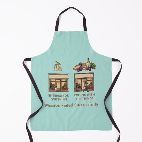 Item preview, Mission Failed Successfully Grocery Shopping – Funny Sarcastic Retail Meme designed and sold by Northern Glow Art.