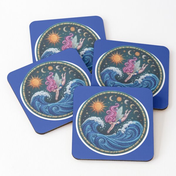 Item preview,  Celestial ocean fairy diving into the waves designed and sold by Azurart2.
