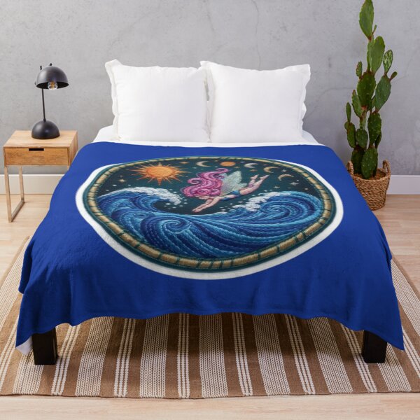 Item preview, Celestial ocean fairy diving into the waves designed and sold by Azurart2.