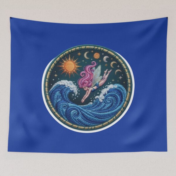 Item preview,  Celestial ocean fairy diving into the waves designed and sold by Azurart2.