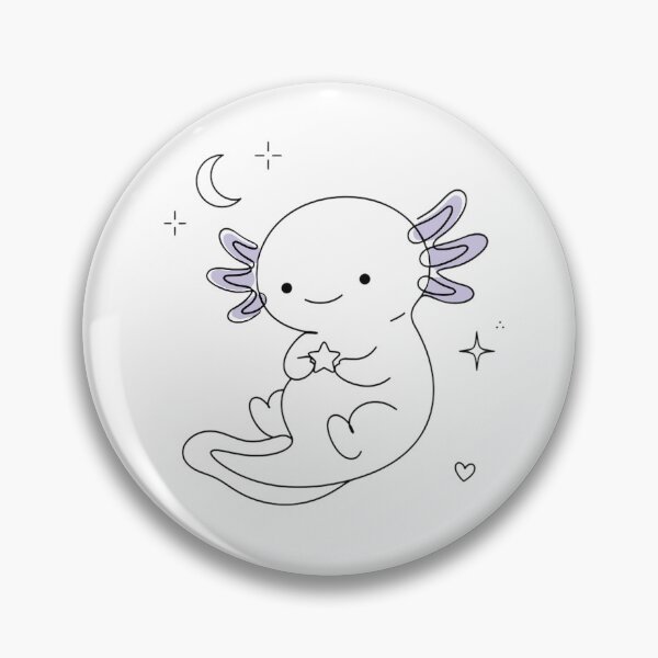 Item preview, Cute Axolotl Holding a Star designed and sold by Nitta Studio.