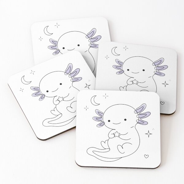 Item preview, Cute Axolotl Holding a Star designed and sold by Nitta Studio.