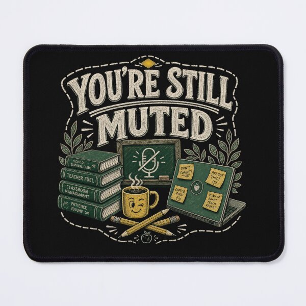 Item preview, You're Still Muted Funny Teacher designed and sold by freshwear design.