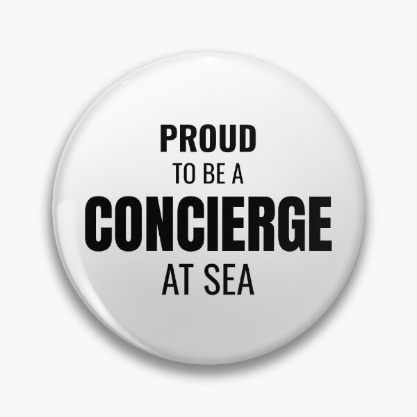 Item preview, Proud to be a Concierge at Sea (Black) designed and sold by ShipCrewNation.