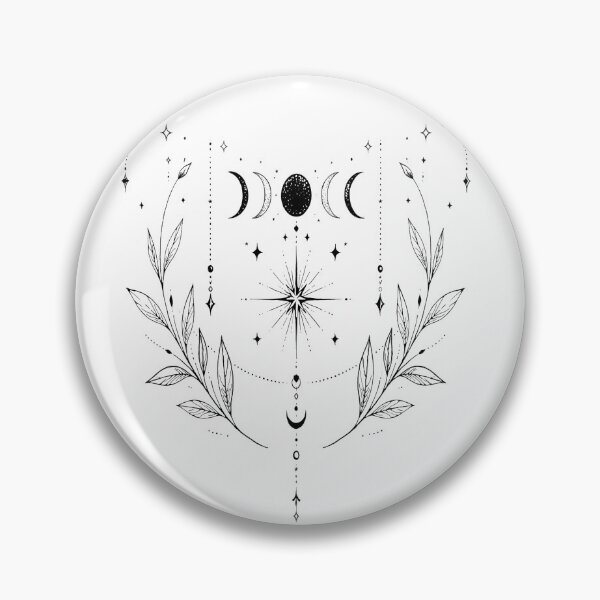 Item preview, Celestial Moon Phases Botanical Magic | Mystic Witch Aesthetic  designed and sold by Marianarcezar.