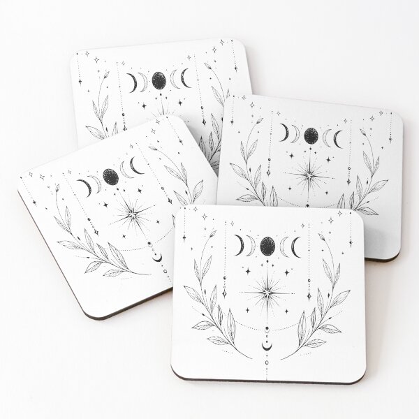 Item preview, Celestial Moon Phases Botanical Magic | Mystic Witch Aesthetic  designed and sold by Marianarcezar.