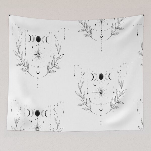 Item preview, Celestial Moon Phases Botanical Magic | Mystic Witch Aesthetic  designed and sold by Marianarcezar.