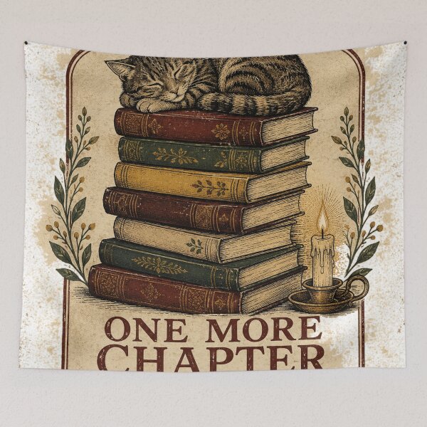Item preview, One More Chapter Funny Book Lover Vintage Reading Graphic Tee designed and sold by TM DESIGNS AND MORE.