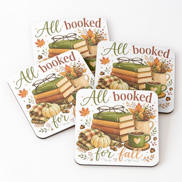 Item preview, All Booked for Fall Books Coffee Cozy Autumn Reading Women designed and sold by Rahamkshop.