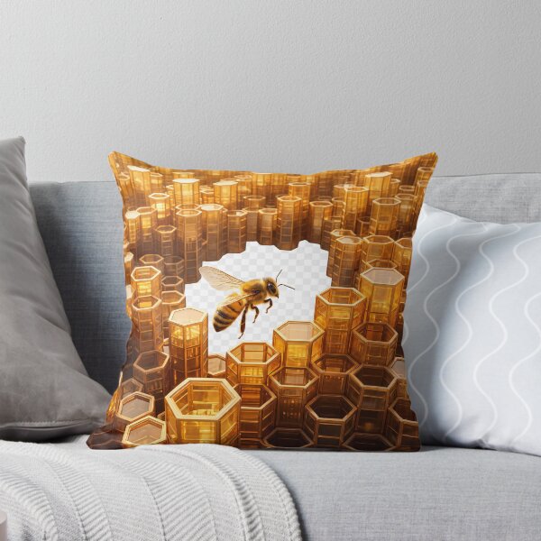 Item preview, Bee and Honeycomb Skyline designed and sold by Aliumcollection.