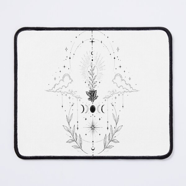 Item preview, Celestial Botanical Altar | Moon Phases Sacred Geometry Witchy Art designed and sold by Marianarcezar.