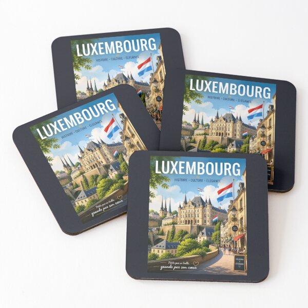 Item preview, Vintage Luxembourg Poster designed and sold by GoodOldVintage.