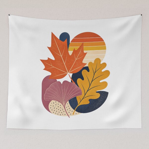 Item preview, Cozy Fall Season – Autumn Leaves and Woodland Graphic designed and sold by AMICO77.
