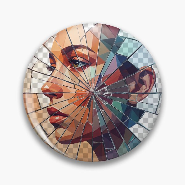 Item preview, Shattered Mirror Portrait designed and sold by Aliumcollection.