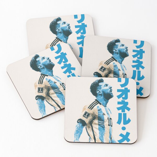 Item preview, Messi the Goat Japanese Duotone  designed and sold by AnimeArsenalPrints.