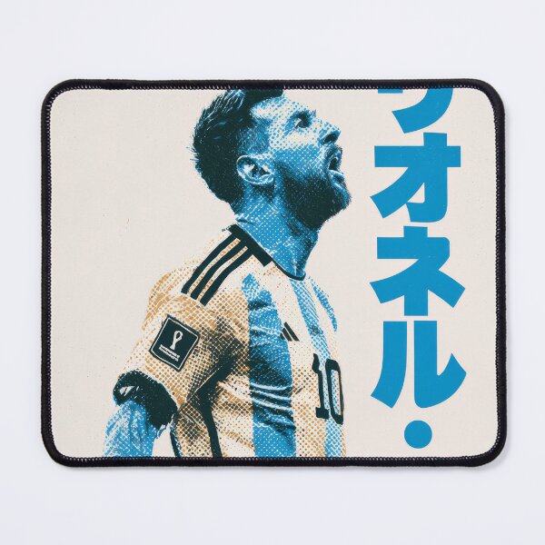Item preview, Messi the Goat Japanese Duotone designed and sold by AnimeArsenalPrints.