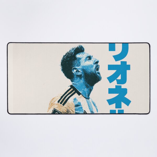 Item preview, Messi the Goat Japanese Duotone designed and sold by AnimeArsenalPrints.