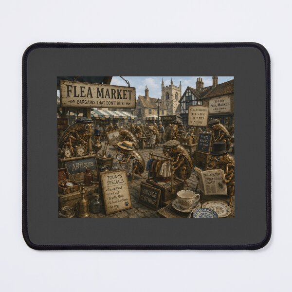Item preview, Funny Flea Market Bargains That Don't Bite Vintage Humor Design designed and sold by Hornace88studio.