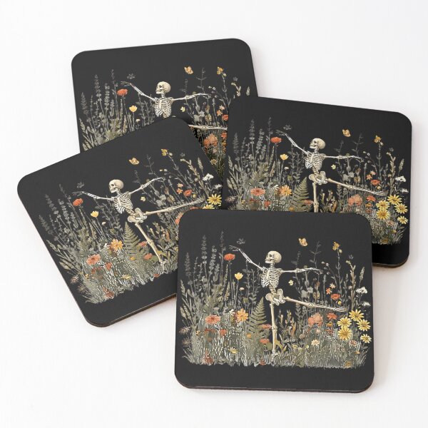 Item preview, Skeleton Dancing Arabesque Wildflower Botanical Cottagecore designed and sold by Rahamkshop.