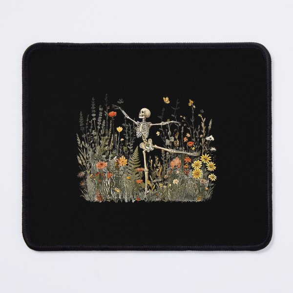 Item preview, Skeleton Dancing Arabesque Wildflower Botanical Cottagecore designed and sold by Rahamkshop.