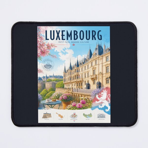 Item preview, Vintage Luxembourg Poster designed and sold by GoodOldVintage.