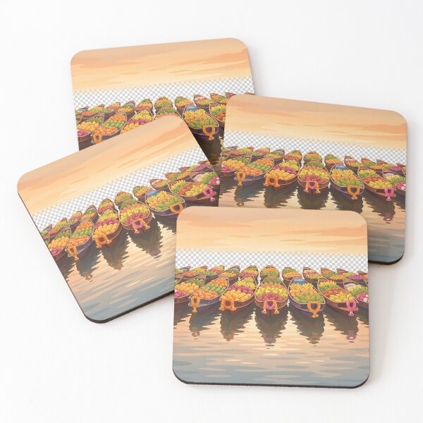 Item preview, Floating Market Boats designed and sold by Aliumcollection.