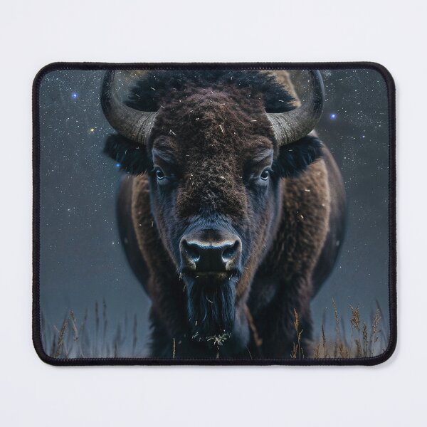 Item preview, Celestial Bison Under Starry Sky designed and sold by QuantumDrift.