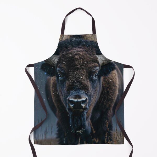 Item preview, Celestial Bison Under Starry Sky designed and sold by QuantumDrift.