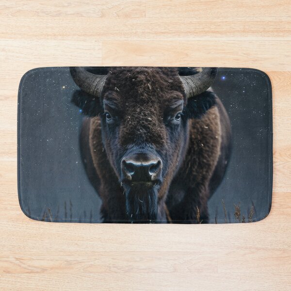 Item preview, Celestial Bison Under Starry Sky designed and sold by QuantumDrift.