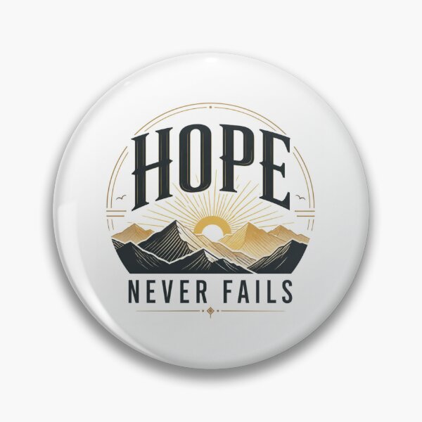 Item preview, Hope Never Fails Christian Inspirational Quote Typography Design designed and sold by Paltooproducts.